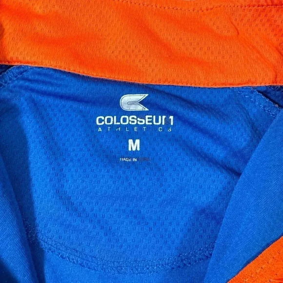 Florida Gators 1/4 Zip Shirt Adult M Blue Orange Long Sleeve Pullover Mens - Picture 5 of 12